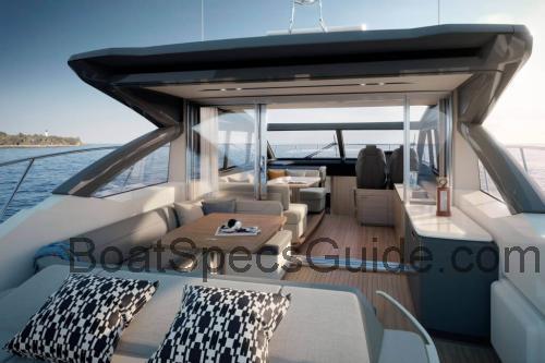 Princess V58 Deck Saloon specs and reviews 